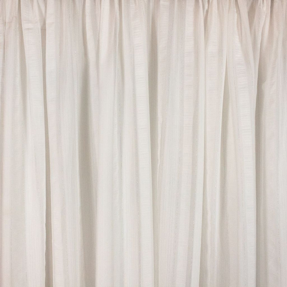 Vistadale Silver White by RM CoCo Fabric Sheer Indulgence Regular Book 100% Polyester See Sample 0 Horizontal: 4 and Vertical: 0 110 - Fabric Carolina -