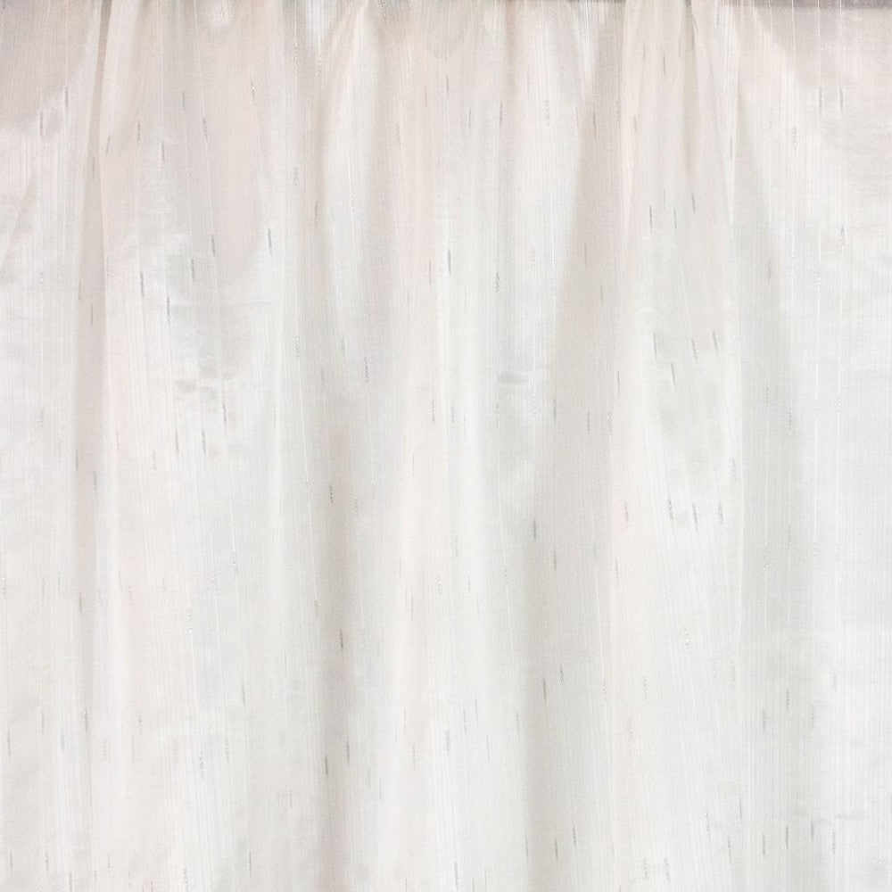 Zee Silver Light - Woven Railroaded, Shown Turned by RM CoCo Fabric Sheer Indulgence Regular Book 100% Polyester See Sample 0 Horizontal: 5.75 and Vertical: 0 110 - Fabric Carolina -
