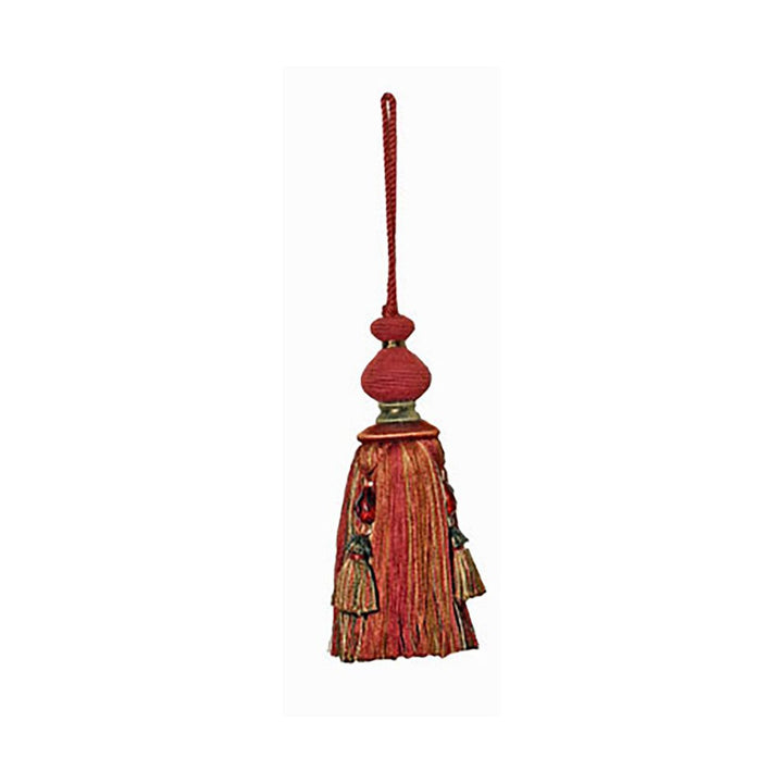 T1111 KEY TASSEL SANTA FE BRICK KEY TASSEL by RM CoCo Fabric Crescendo See Sample 0 Horizontal: 0 and Vertical: 0 0 - Fabric Carolina -