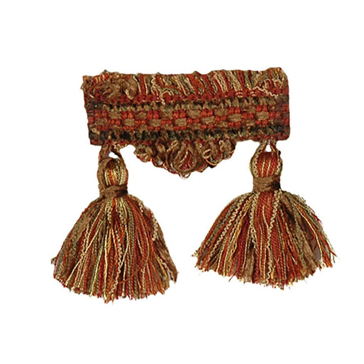 T1114 TASSEL FRINGE SANTA FE BRICK TASSEL FRG by RM CoCo Fabric Crescendo  See Sample 0 Horizontal: 00 0  - Fabric Carolina -