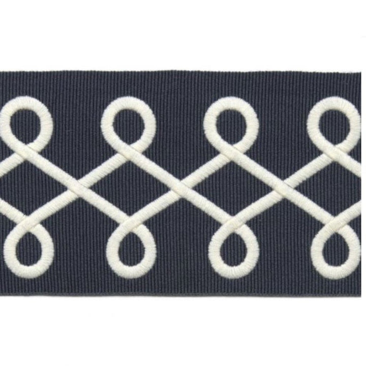 BD108 BORDER 3.125" Navy by RM CoCo Trim Creative Threads 95% Rayon 5% Polyester See Sample 0 Horizontal: 1.375 and Vertical: 0 3.125 - Fabric Carolina -