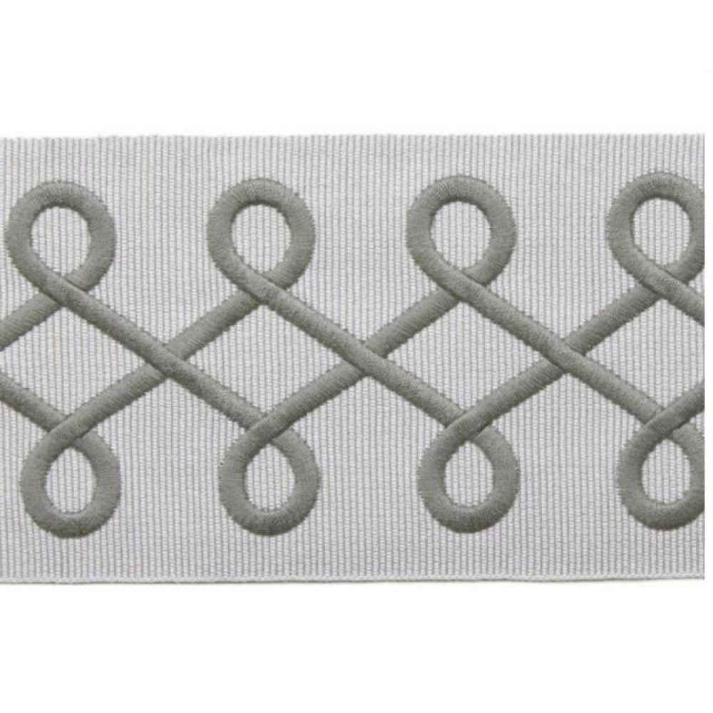 BD108 BORDER 3.125" Silver by RM CoCo Trim Creative Threads 95% Rayon 5% Polyester See Sample 0 Horizontal: 1.375 and Vertical: 0 3.125 - Fabric Carolina -