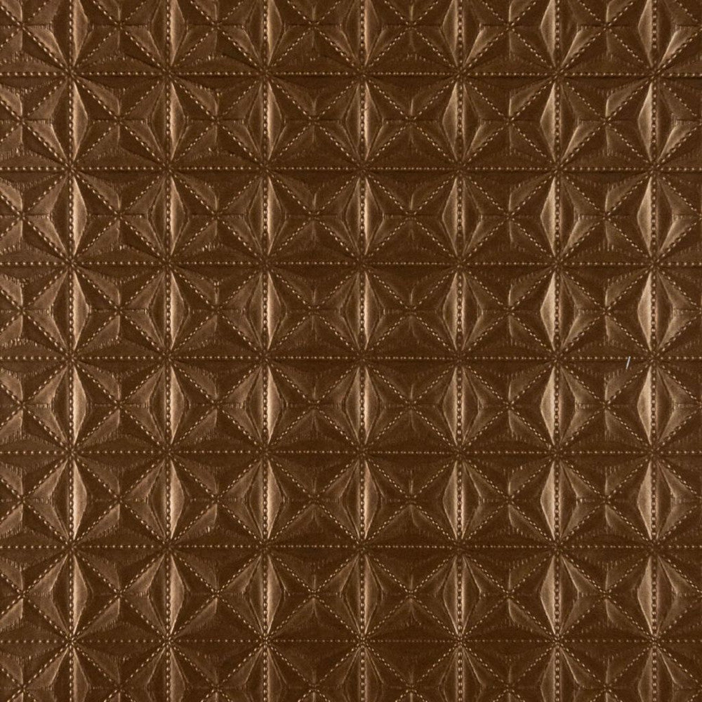 Metro Grid Gold Leaf by RM CoCo Fabric Vinyl Varieties 55% PVC 40% Polyester 5% PU See Sample 50000 Horizontal: 2 and Vertical: 2 54 - Fabric Carolina -