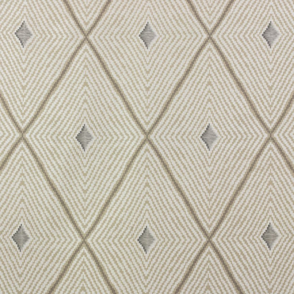 Mystic Diamond Sandstone by RM CoCo Fabric 2018 Spring - Luxe Collection 90% Viscose 10% Silk See Sample 0 Horizontal: 13.2521.625 56  - Fabric Carolina -