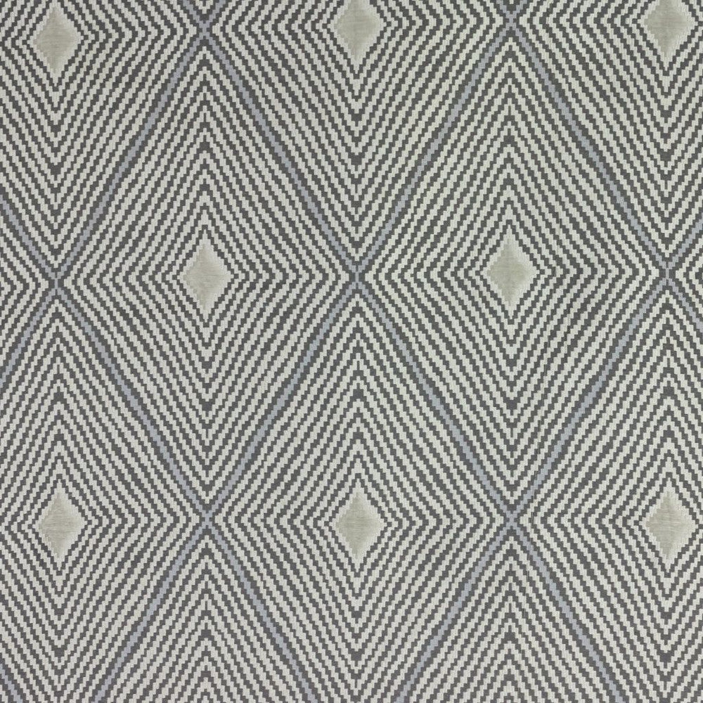 Mystic Diamond Pewter by RM CoCo Fabric 2018 Spring - Luxe Collection 90% Viscose 10% Silk See Sample 0 Horizontal: 13.2521.625 56  - Fabric Carolina -
