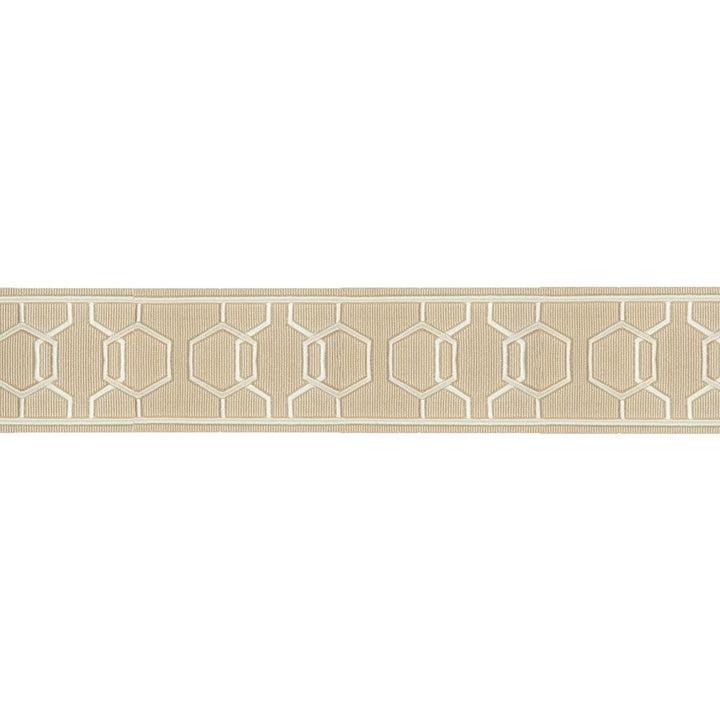 BD110 BORDER 2.875" Ivory by RM CoCo Trim Creative Threads 99% Rayon 1% Polyester See Sample 0 Horizontal: 3.875 and Vertical: 0 2.875 - Fabric Carolina -