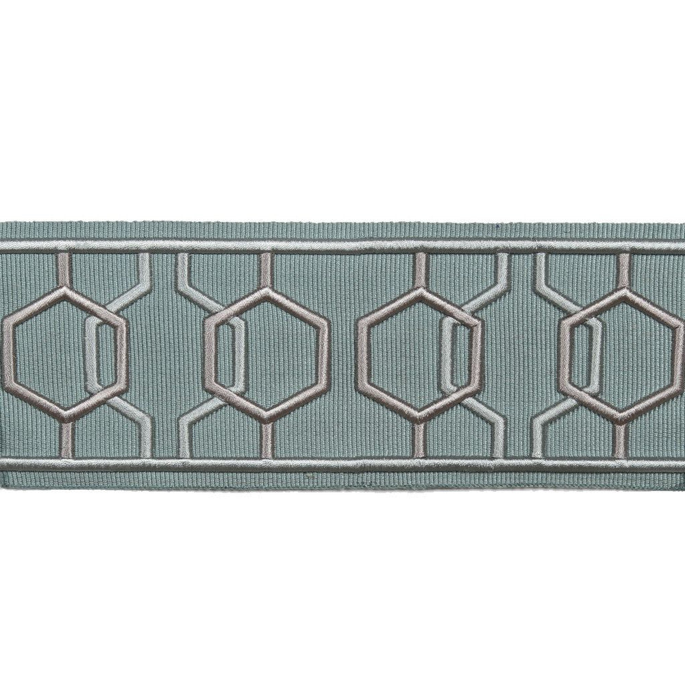 BD110 BORDER 2.875" Spa by RM CoCo Trim Creative Threads 99% Rayon 1% Polyester See Sample 0 Horizontal: 3.875 and Vertical: 0 2.875 - Fabric Carolina -