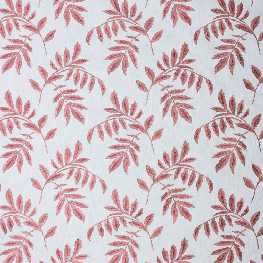 Falling Leaves Rose Quartz by RM CoCo Fabric 2018 Spring - Prive Collection 100% Cotton Embroidery 100% Viscose Base See Sample 0 Horizontal: 1615 54  - Fabric Carolina -