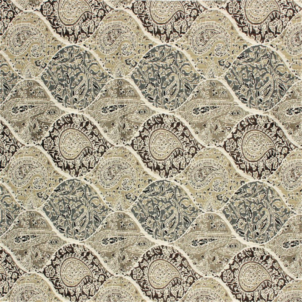 Bridlewood Paisley Platinum by RM CoCo Fabric Inspired Living Vol 12 82% Polypropylene 18% Polyester See Sample 15000 Horizontal: 9.25 and Vertical: 13.25 54 - Fabric Carolina -