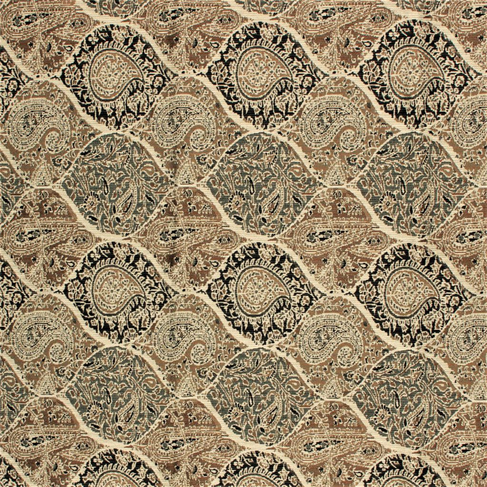 Bridlewood Paisley Granite by RM CoCo Fabric Inspired Living Vol 12 82% Polypropylene 18% Polyester See Sample 15000 Horizontal: 9.25 and Vertical: 13.25 54 - Fabric Carolina -