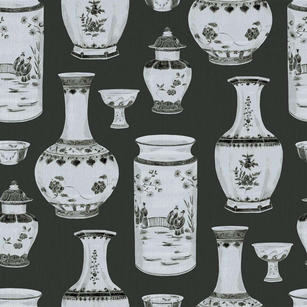 Ming Dynasty Charcoal by RM CoCo Fabric