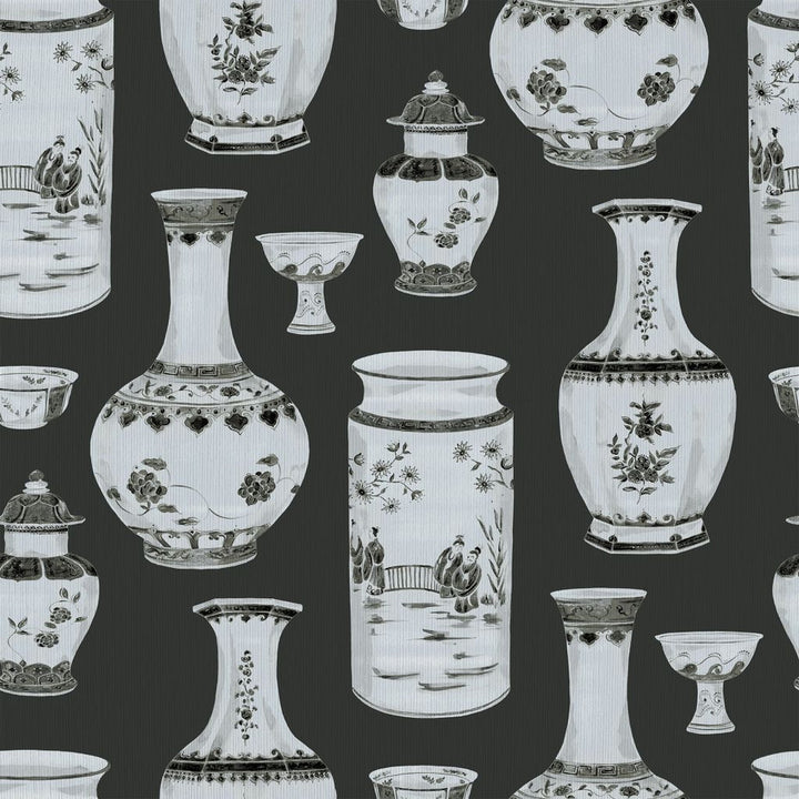 Ming Dynasty Charcoal by RM CoCo Fabric