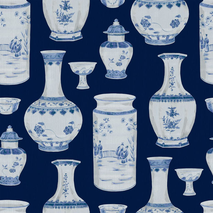Ming Dynasty Indigo by RM CoCo Fabric