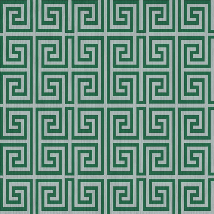 Emperor's Fret Celadon by RM CoCo Fabric