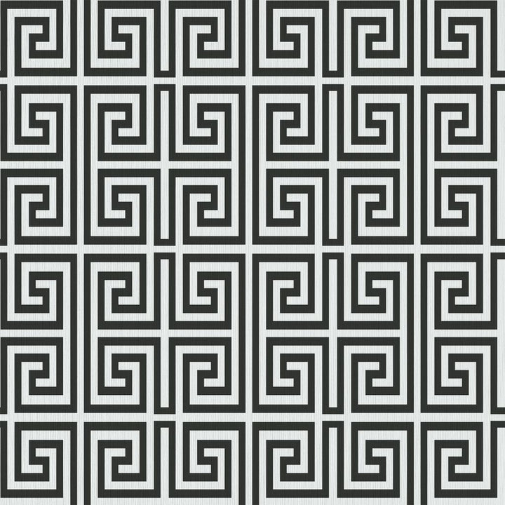 Emperor's Fret Charcoal by RM CoCo Fabric