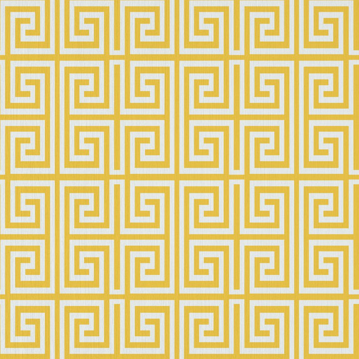 Emperor's Fret Dynasty Yellow by RM CoCo Fabric