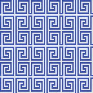 Emperor's Fret Porcelain by RM CoCo Fabric