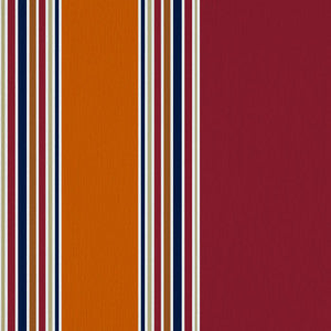 Ming Stripe Cinnabar by RM CoCo Fabric