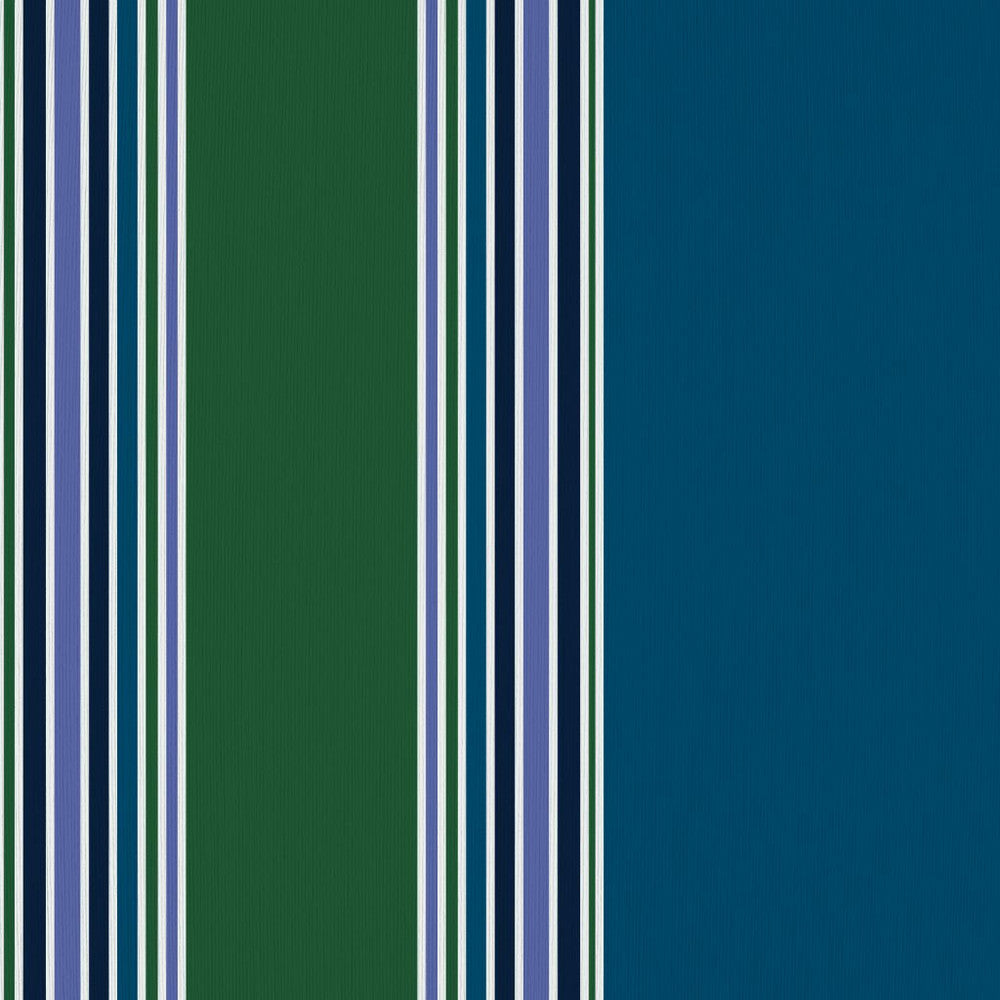 Ming Stripe Emerald by RM CoCo Fabric