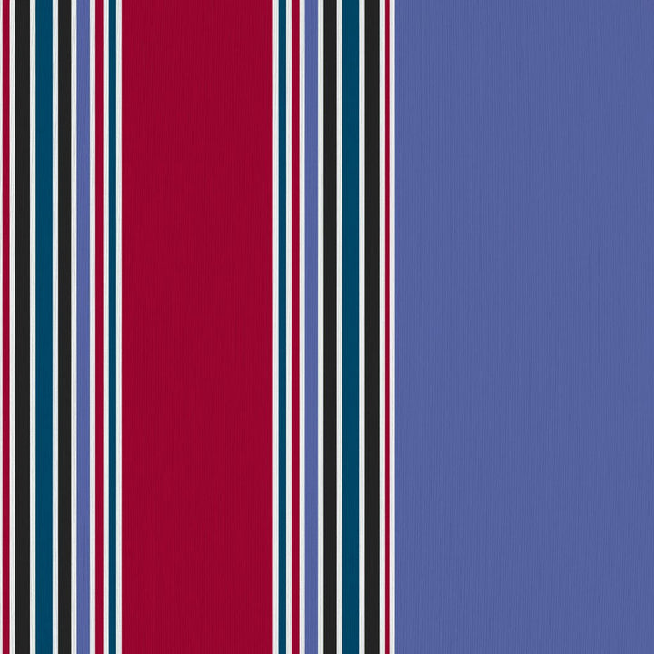 Ming Stripe Lacquer Red by RM CoCo Fabric
