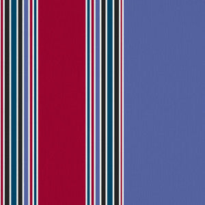 Ming Stripe Lacquer Red by RM CoCo Fabric