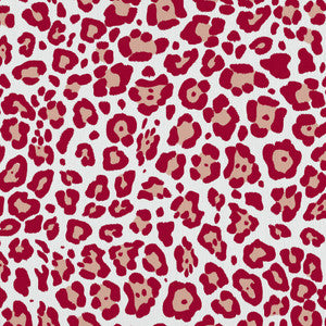 Leopard Dance Maraschino by RM CoCo Fabric