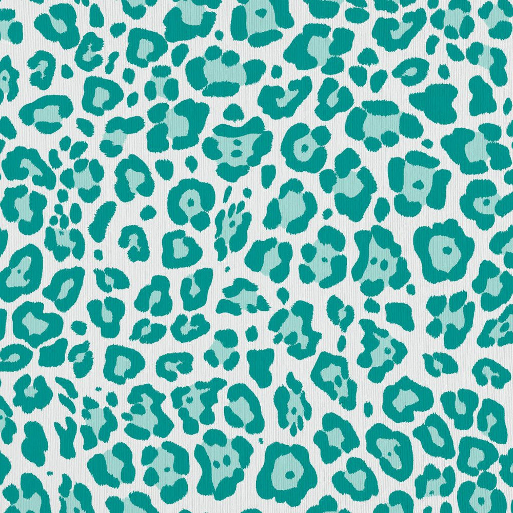 Leopard Dance Sea Glass by RM CoCo Fabric