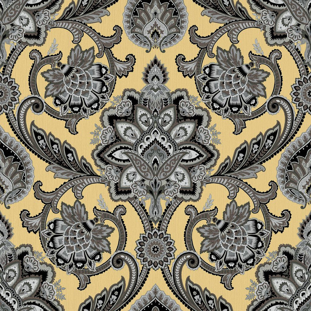 Blickling Garden Damask Dijon by RM CoCo Fabric