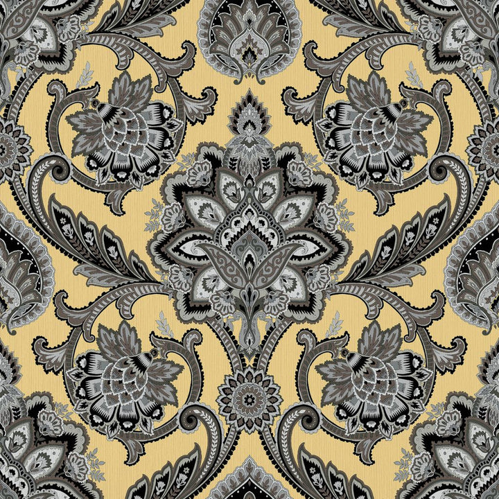 Blickling Garden Damask Dijon by RM CoCo Fabric