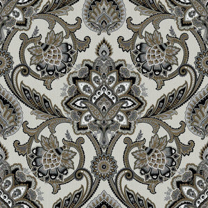 Blickling Garden Damask Driftwood by RM CoCo Fabric
