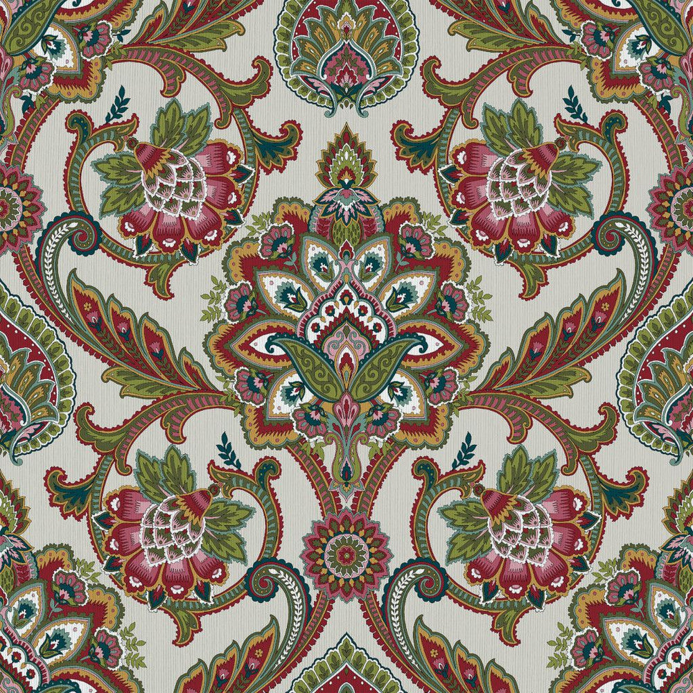 Blickling Garden Damask Multi by RM CoCo Fabric