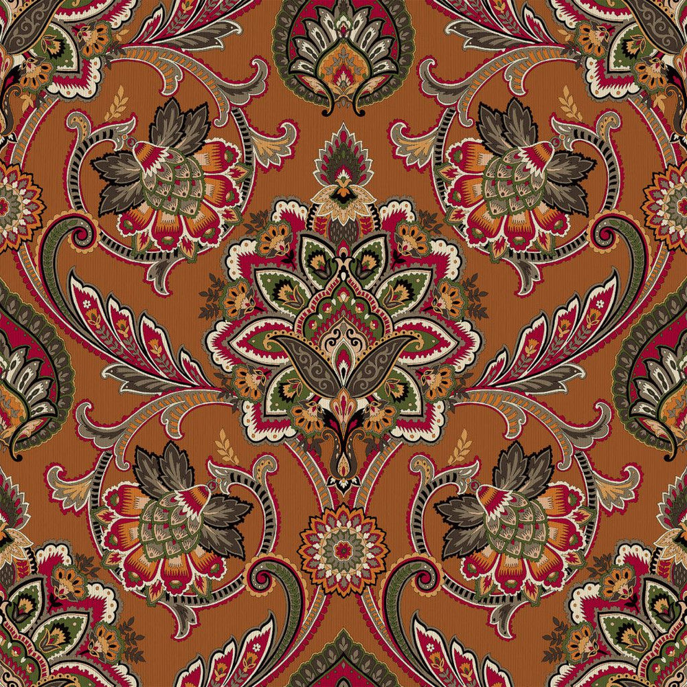 Blickling Garden Damask Spice Road by RM CoCo Fabric