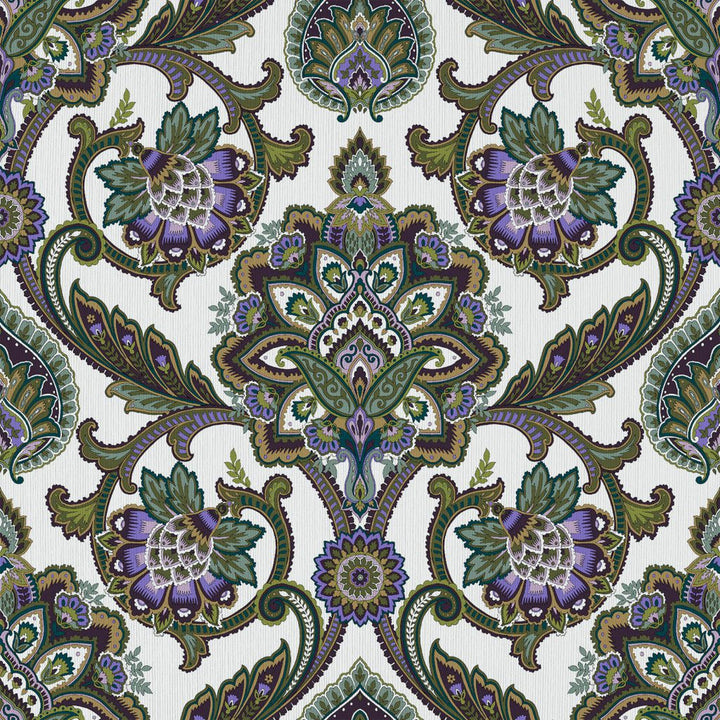 Blickling Garden Damask Sugar Plum by RM CoCo Fabric