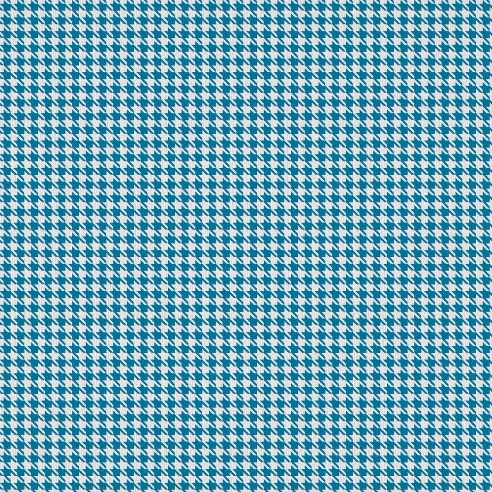 Sherlock Houndstooth Aegean by RM CoCo Fabric