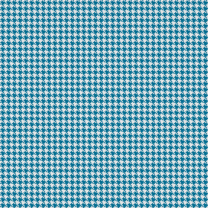Sherlock Houndstooth Aegean by RM CoCo Fabric