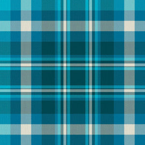Ipswich Plaid Aegean by RM CoCo Fabric
