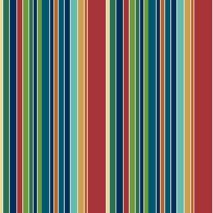 Piccadilly Stripe Tuscan Red by RM CoCo Fabric