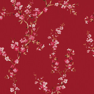 Manchurian Blossoms Maraschino by RM CoCo Fabric