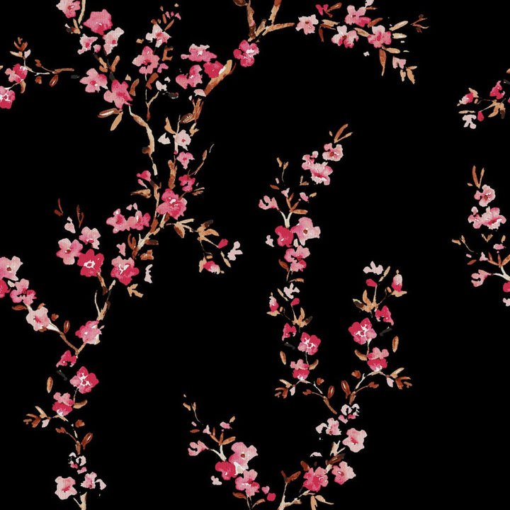 Manchurian Blossoms Onyx by RM CoCo Fabric