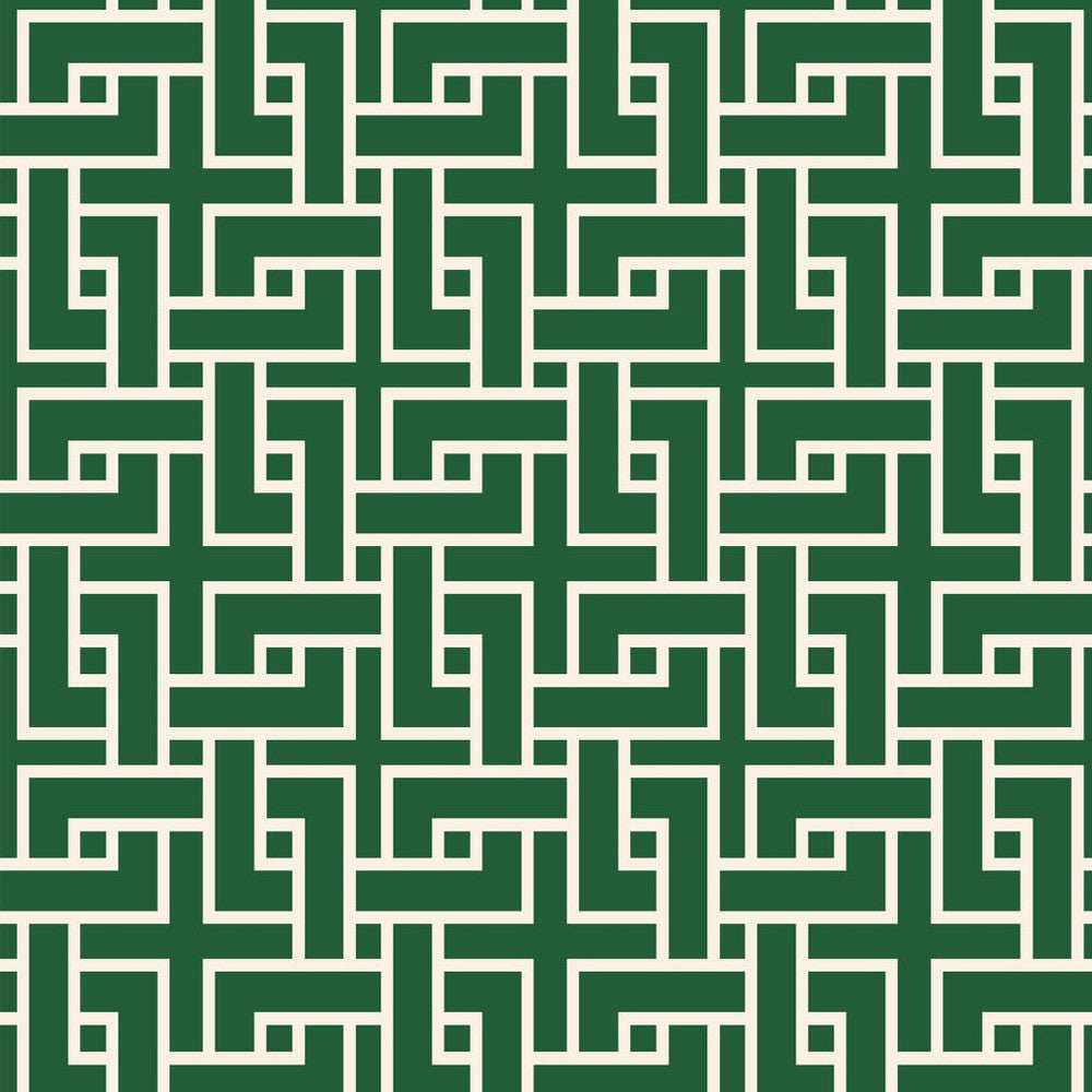 Manchurian Fret Evergreen by RM CoCo Fabric