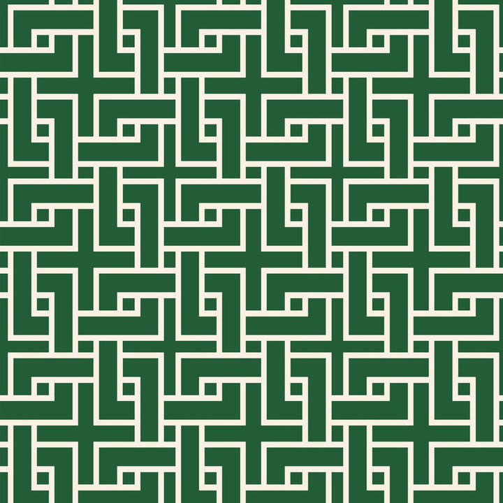 Manchurian Fret Evergreen by RM CoCo Fabric