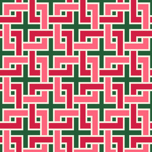 Manchurian Fret Emerald by RM CoCo Fabric