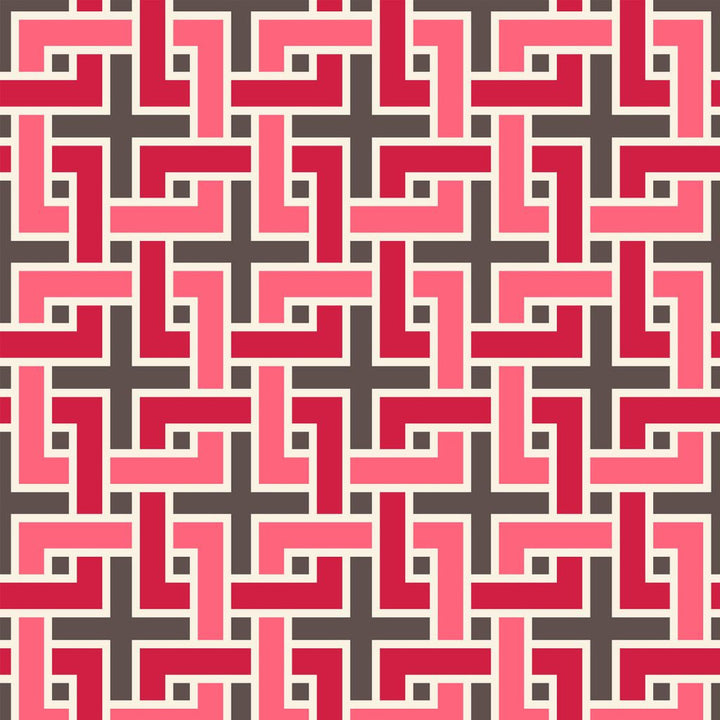 Manchurian Fret Hazelnut by RM CoCo Fabric