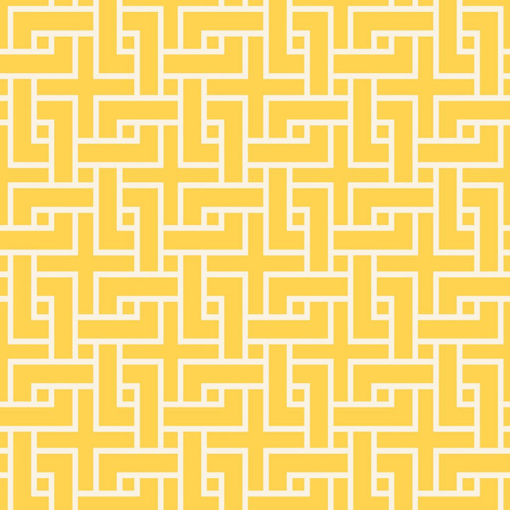 Manchurian Fret Forsythia by RM CoCo Fabric