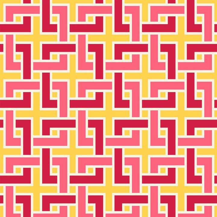 Manchurian Fret Imperial Yellow by RM CoCo Fabric