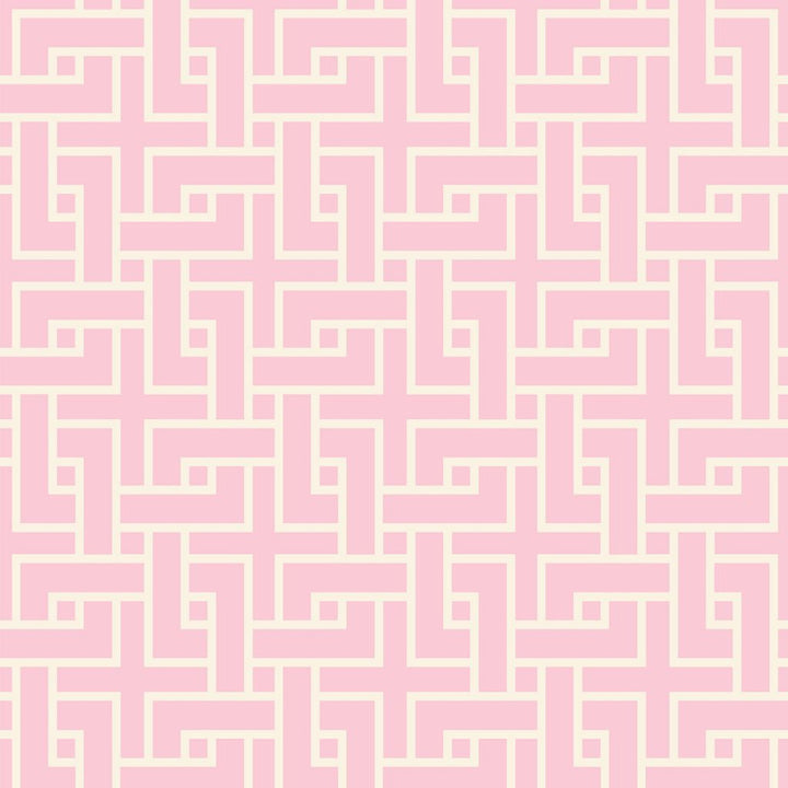 Manchurian Fret Petal Pink by RM CoCo Fabric