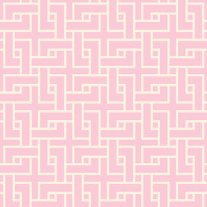 Manchurian Fret Petal Pink by RM CoCo Fabric