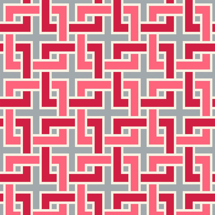 Manchurian Fret Platinum by RM CoCo Fabric