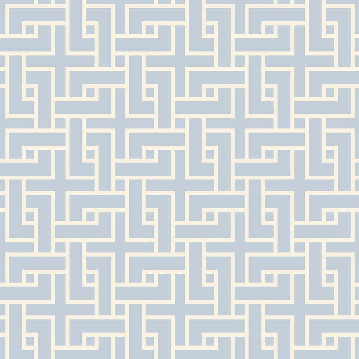 Manchurian Fret Sky by RM CoCo Fabric