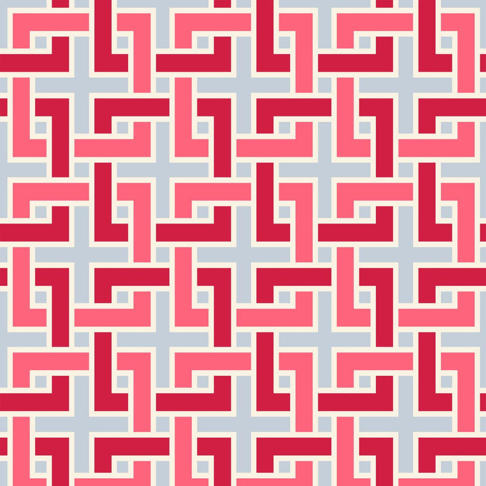 Manchurian Fret Wedgewinkle by RM CoCo Fabric
